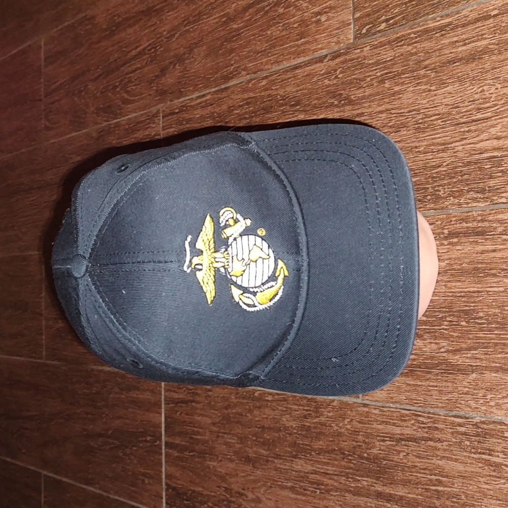 Vintage United States Marine Corps USMC Hat Cap Bump Embroidery Snapback USA